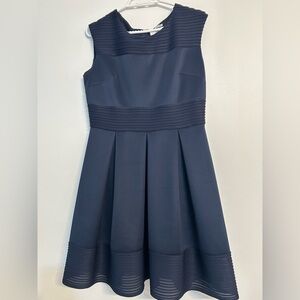 SD Collection Navy Pleated Mini Dress. Size 12